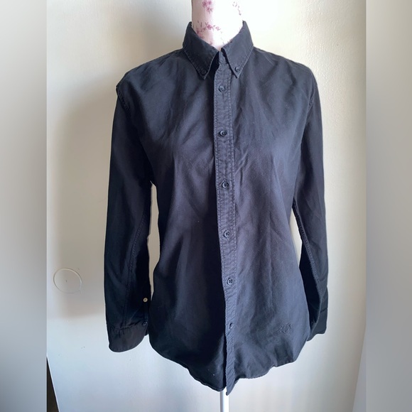 RAG & BONE FIT 2 TOMLIN COTTON SHIRT IN CHARCOAL GREY - Picture 4 of 14